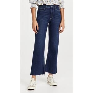 PAIGE DENIM NWT Leenah Wide Leg Ankle Jean in Gracie Lou // 00